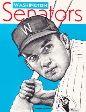 1960 washington senators harmon killebrew art 